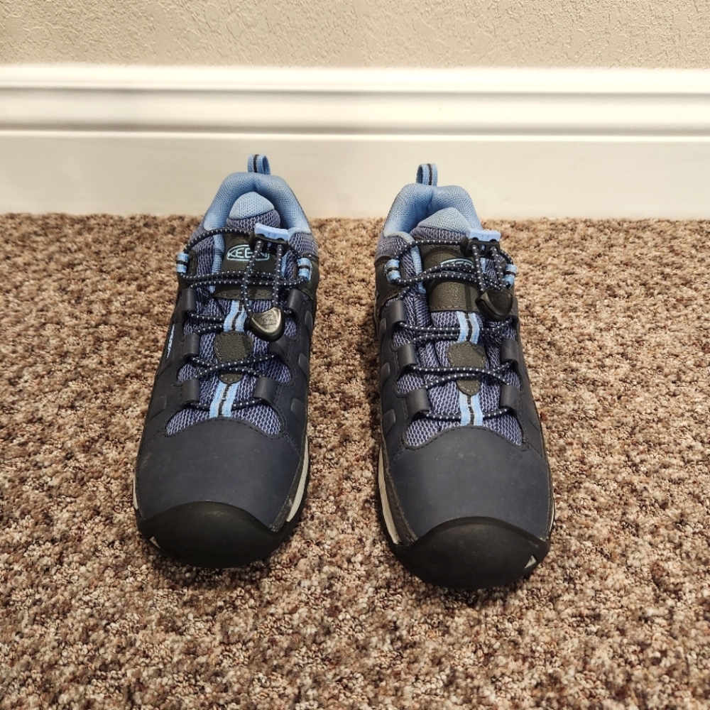 LIKE NEW Keen Steel Toe Unisex Blue Hiking Shoes- Size3